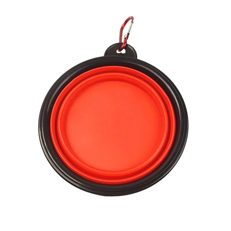 Full Color Outdoor TPE Rubber Dog Bowl 5"L x 3.5"W x 2"H 6