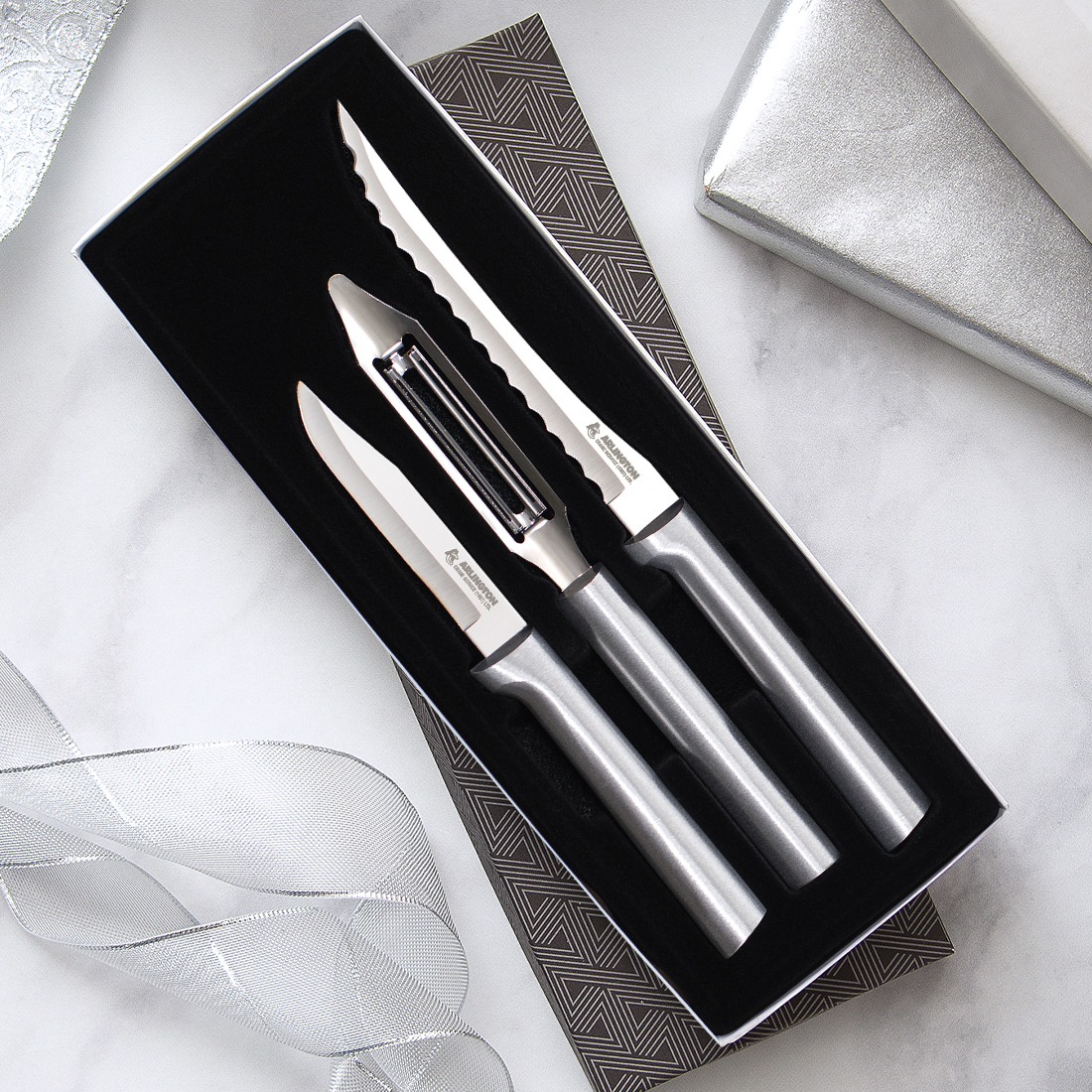 Peel, Pare and Slice Gift Set w/Silver Handle 4