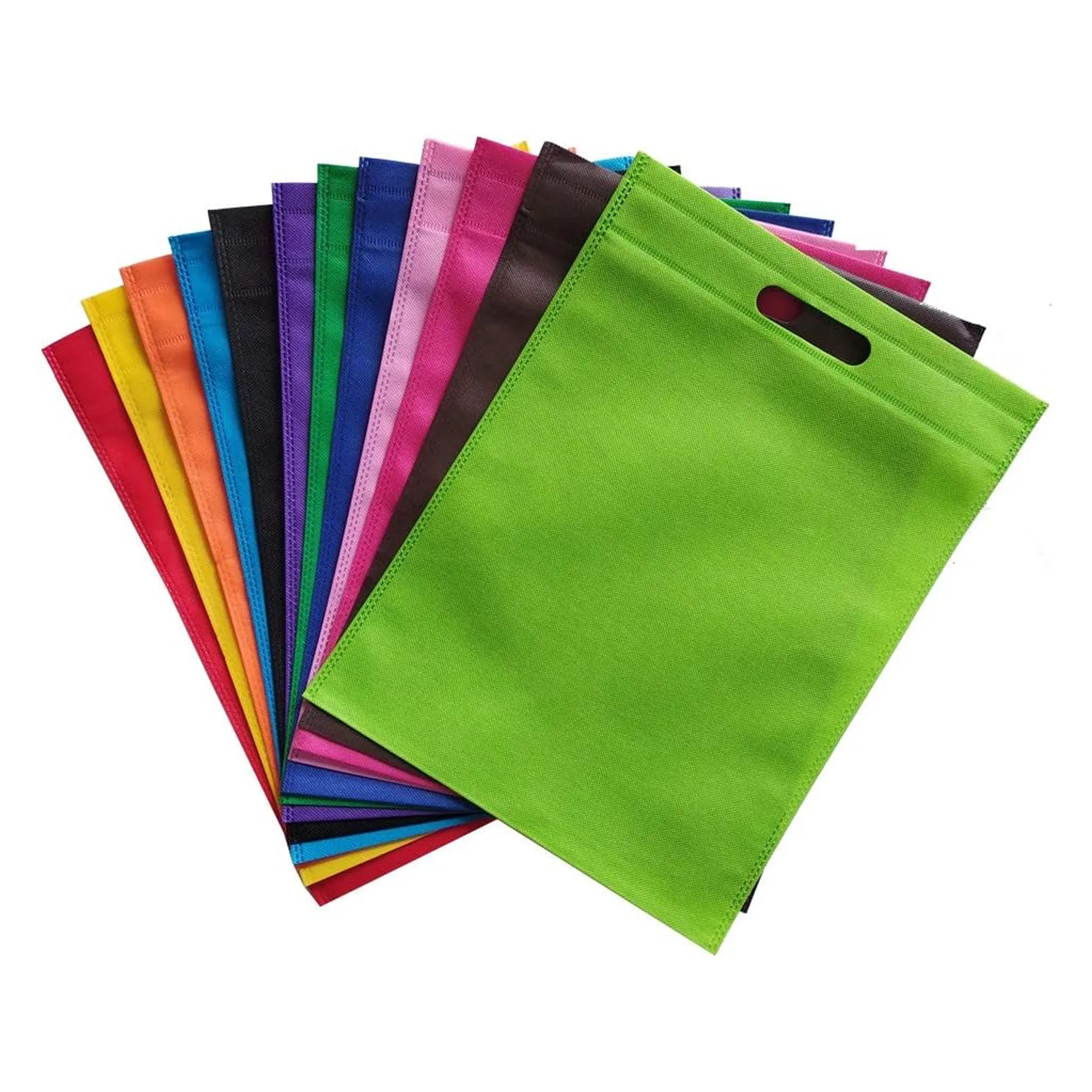 Promotional Nonwoven Reusable Party Die-Cut Handle Tote Bag 3