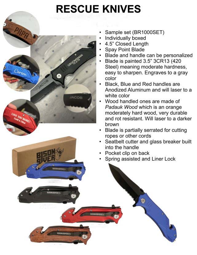 Black Anodized Aluminum Rescue Knife 3