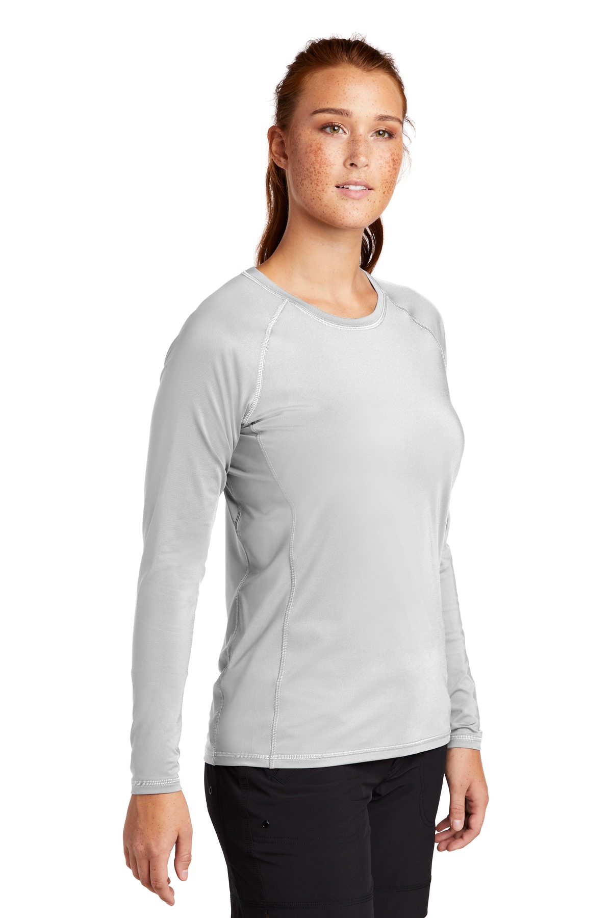 Sport-Tek Women's Long Sleeve Rashguard Tee. LST470LS 33