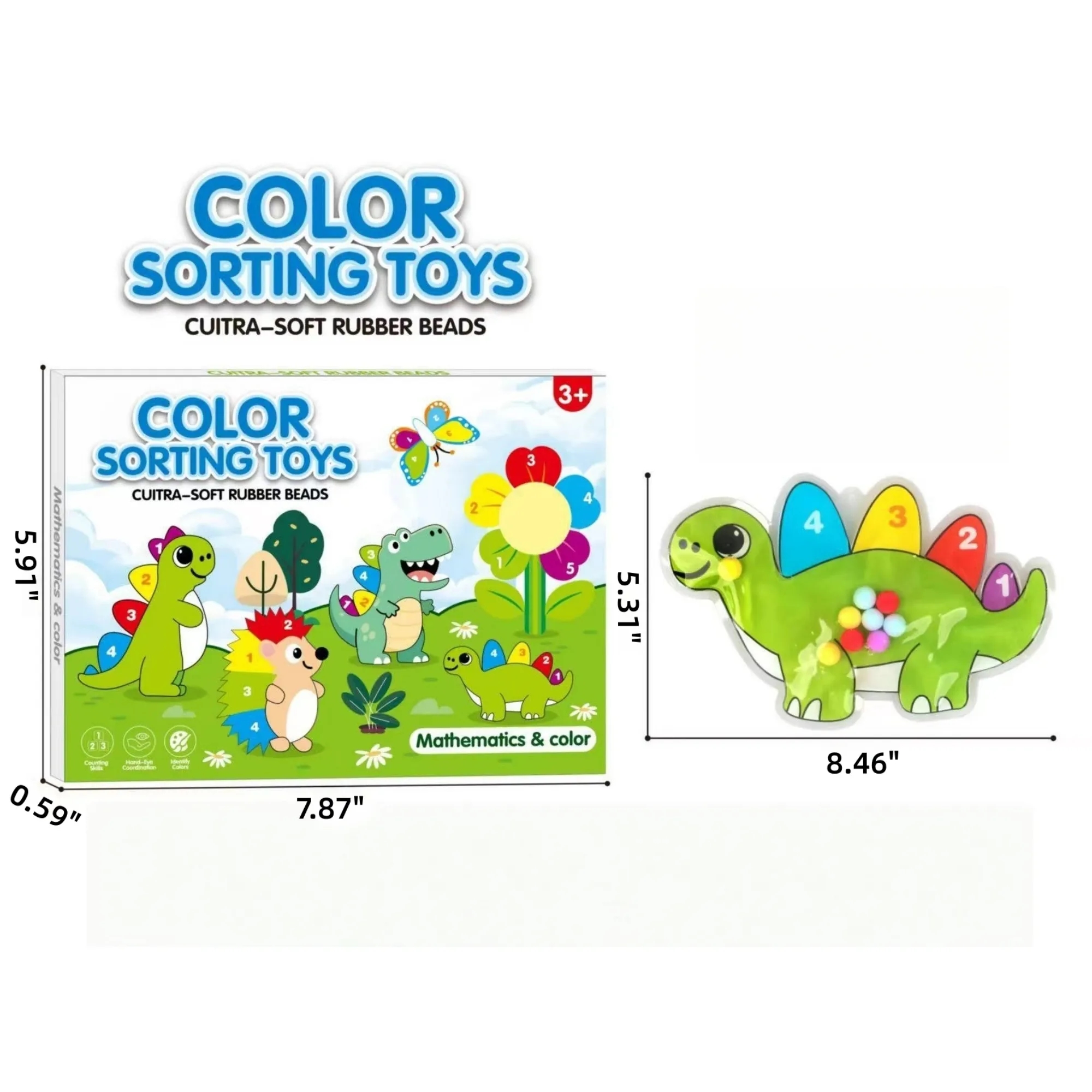 Cute Animal Shape Squeeze Toy Color Sorting Fidget Toy 11