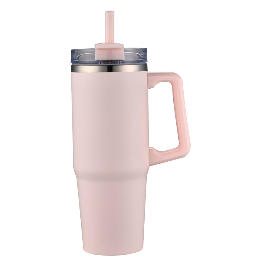 ArticFire 30oz Double-Wall Stainless Steel Tumbler with Handle and Straw 16