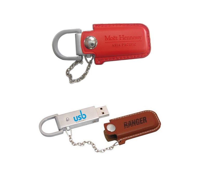 Leather Keyring USB Flash Drive 5