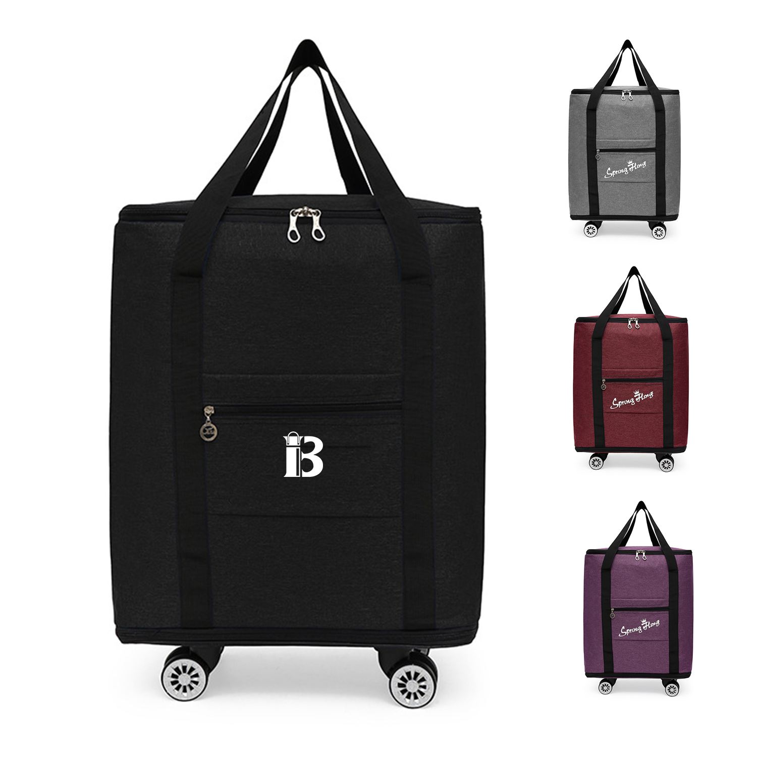 Foldable Carry On Duffle Bag with Wheels 9