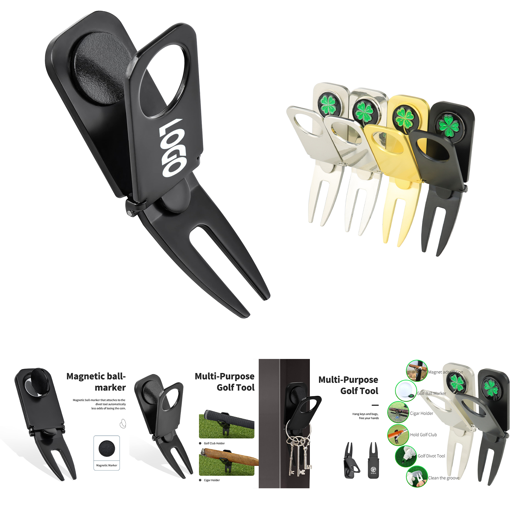 3 in 1 Golf Divot Tool