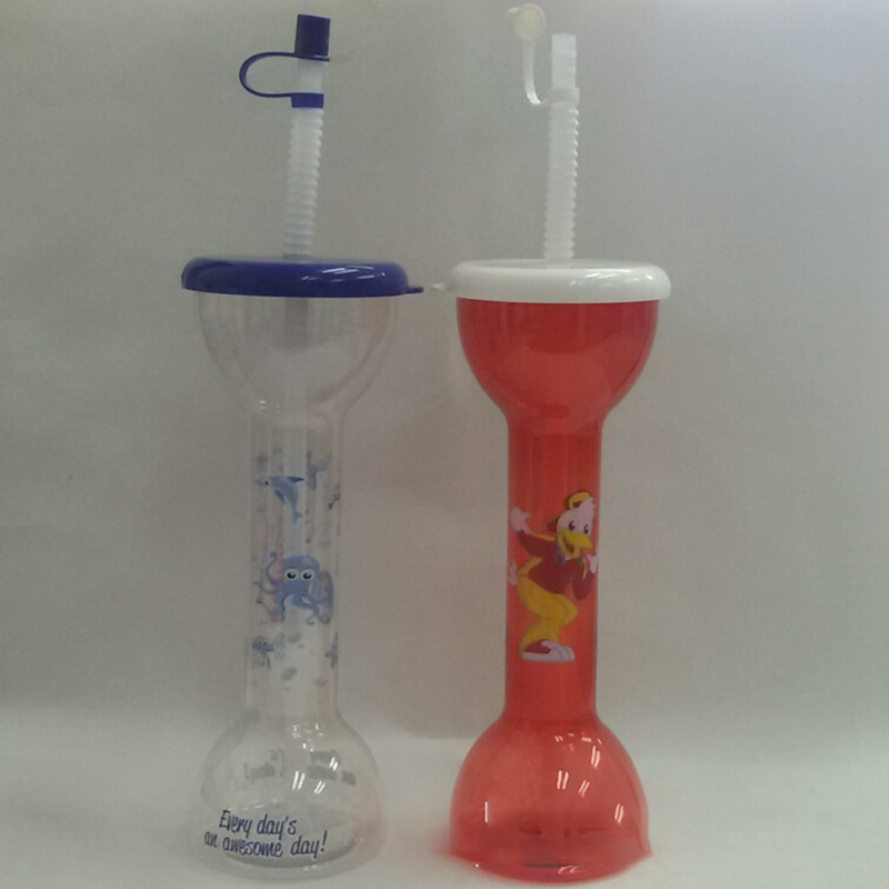 400ml Clear Yard Cup with Straw 6