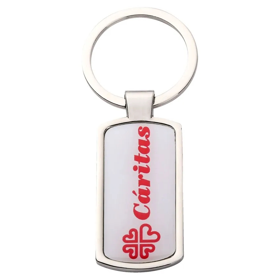 Straight Rectangle Metal Keychain 13