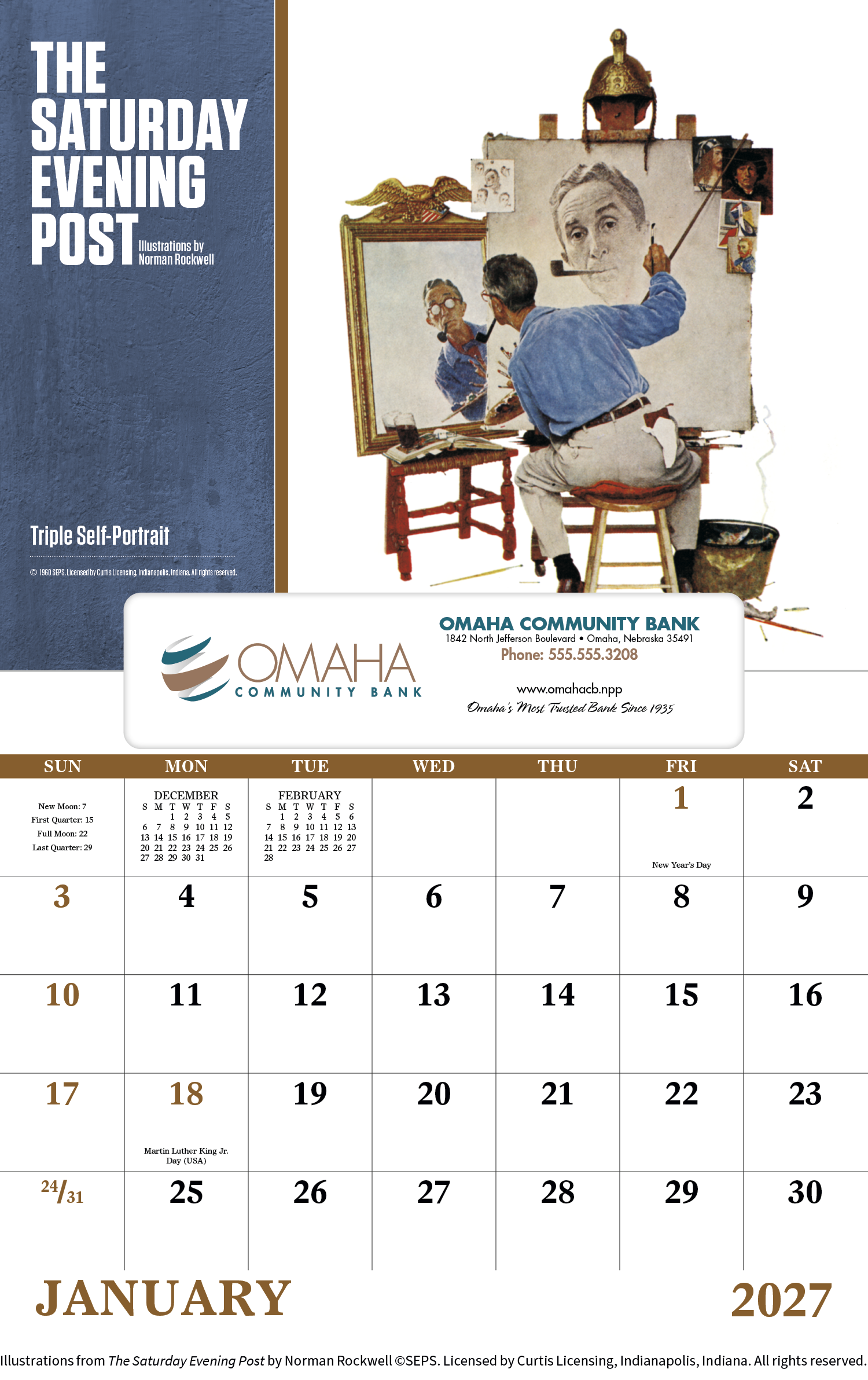 Good Value™ The Saturday Evening Post - Window Calendar 49