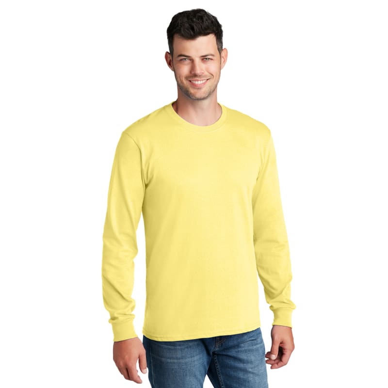 Port & Company - Long Sleeve Core Cotton Tee. 80