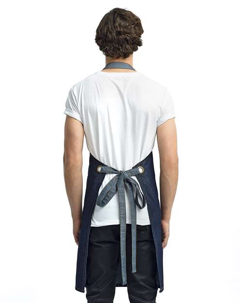 Domain Contrast Denim Bib Apron - RP127 11