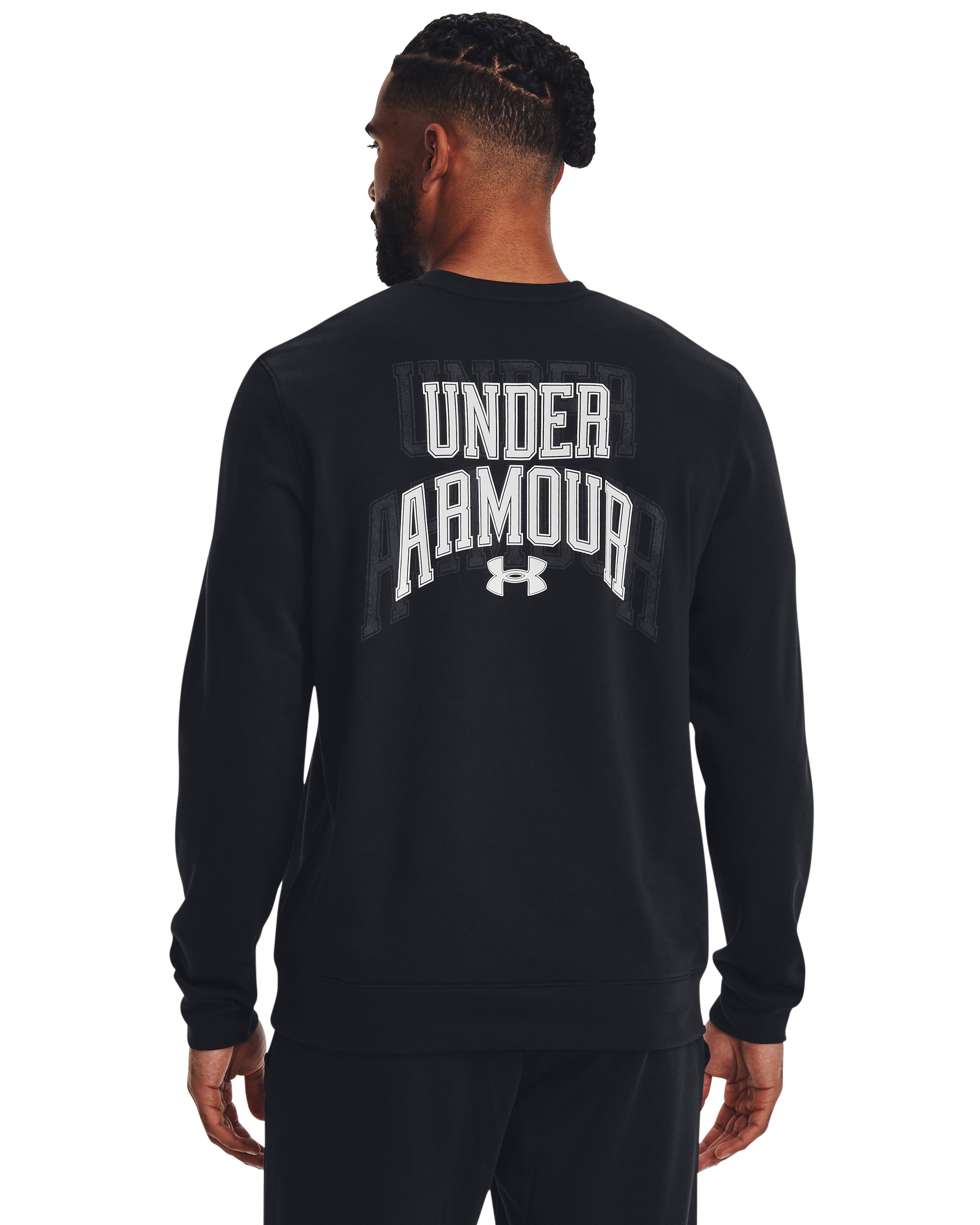 UA Rival Terry Graphic Men's Crew, custom hoodie or sweatshirt with logo imprint 2