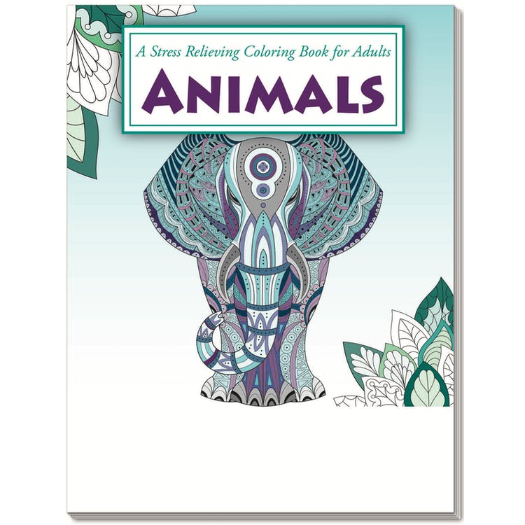 Adult Coloring Books - 24 Pages Animals 2