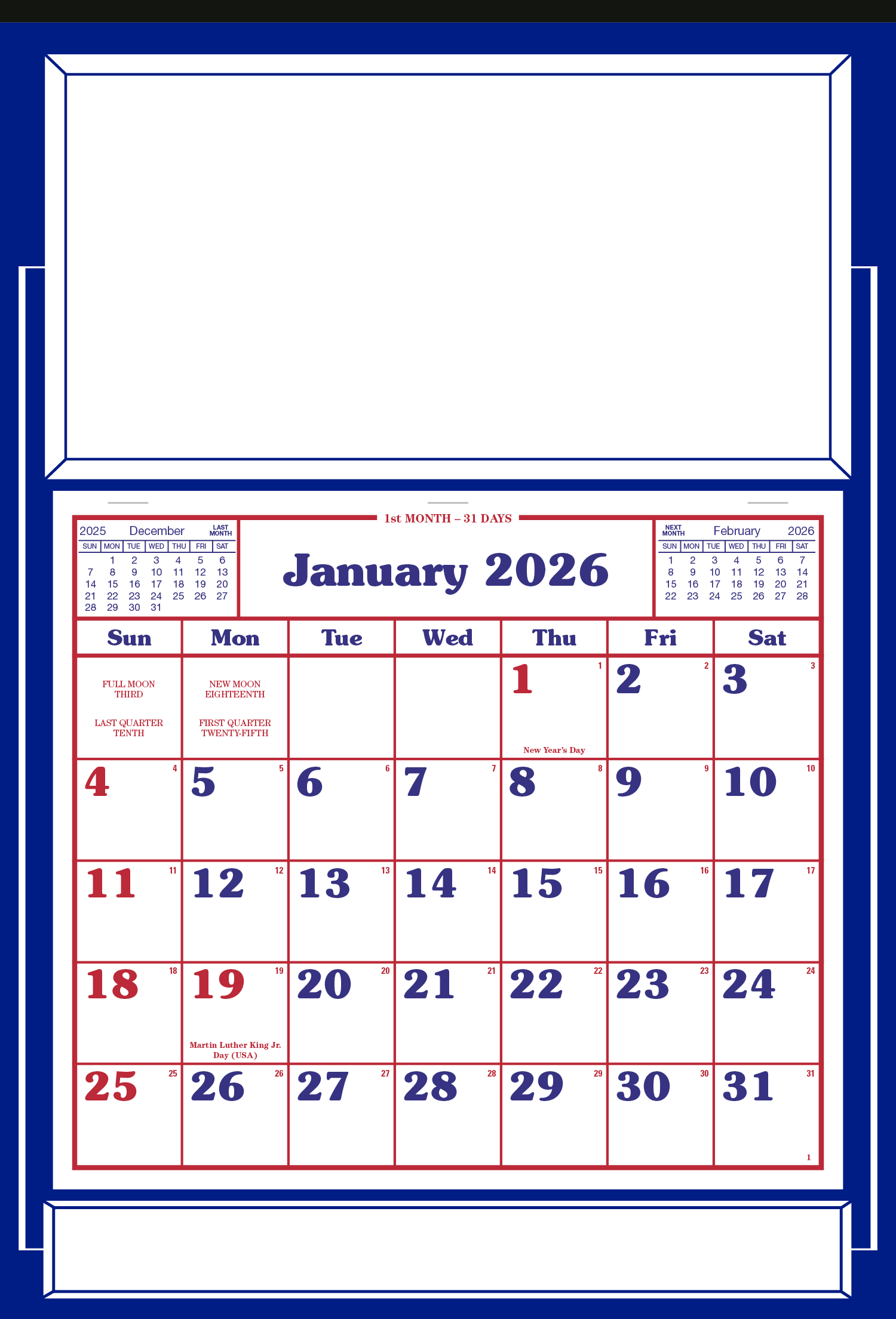 Skinner & Kennedy® Apron Calendar 63