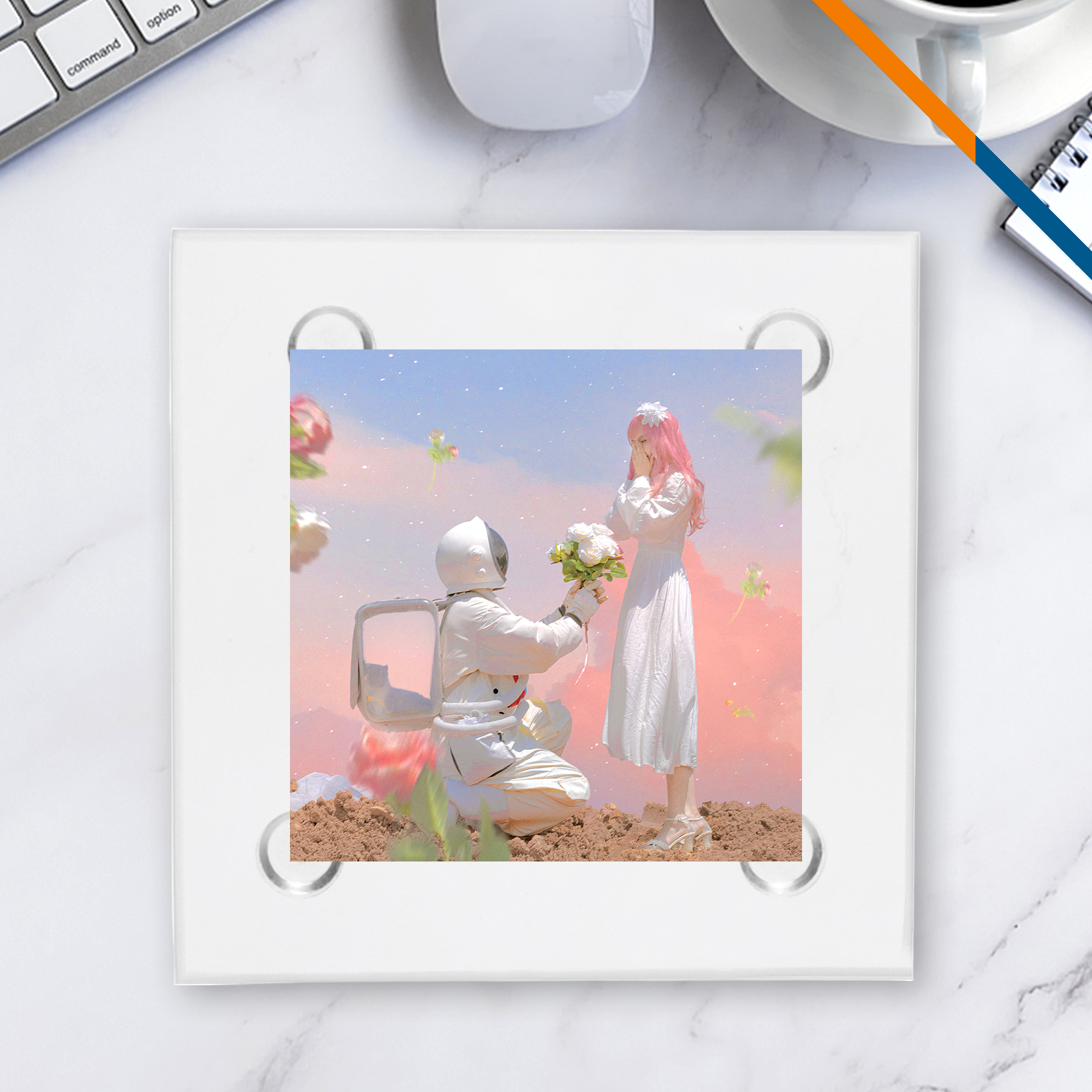 Flavkin Square Glass Coaster 4