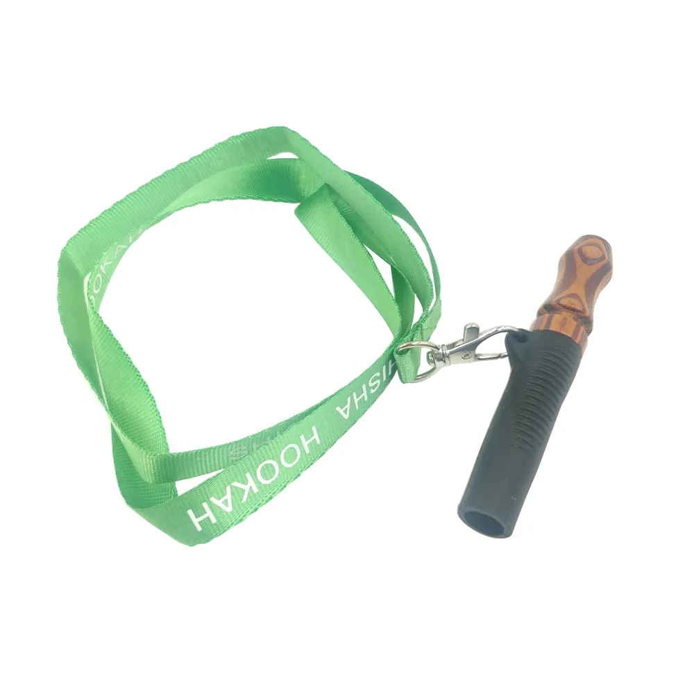 Wood Hookah Mouthpieces Shisha Mouth Tips with Hang Rope 6