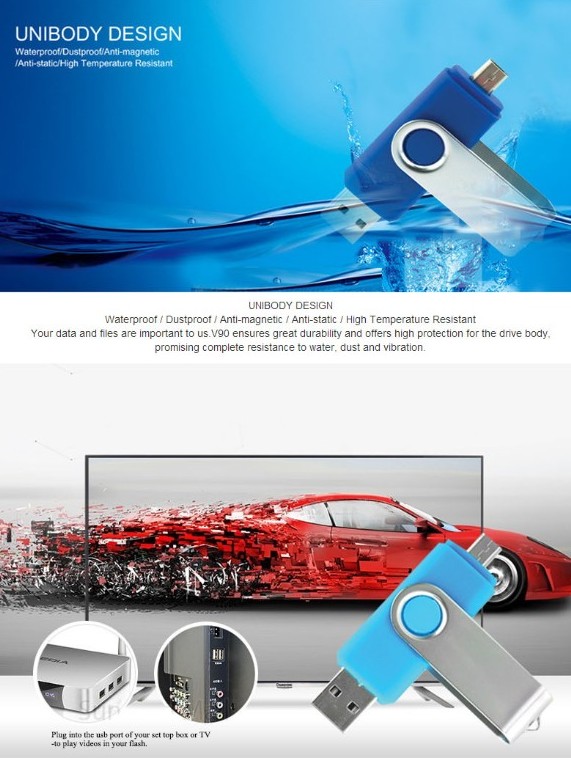 USB 2.0 OTG Swivel Flash Drive 6