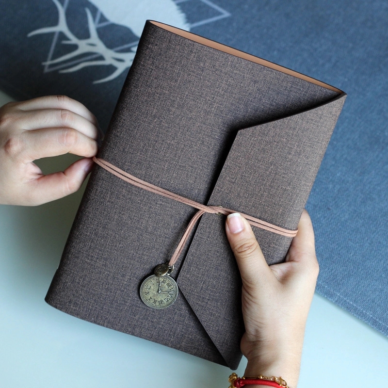 PU Leather A5 Business Travel Journal Pocket Binder Notebook 5