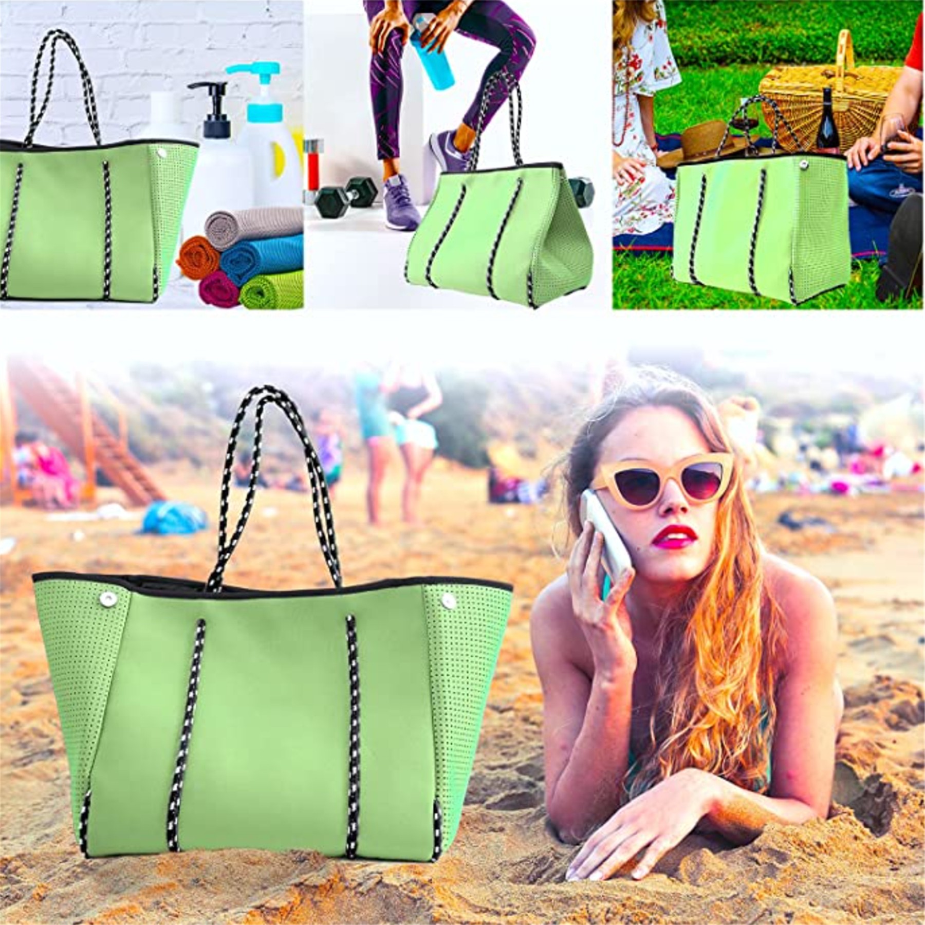 Neoprene Beach Tote Bag 1