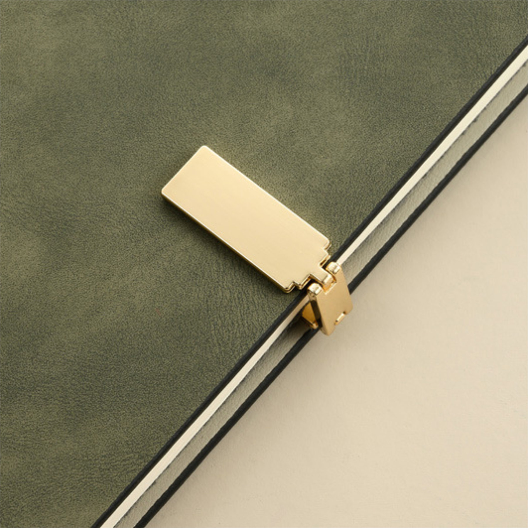 Suede Faux Sheepskin Notebook & Pen 8