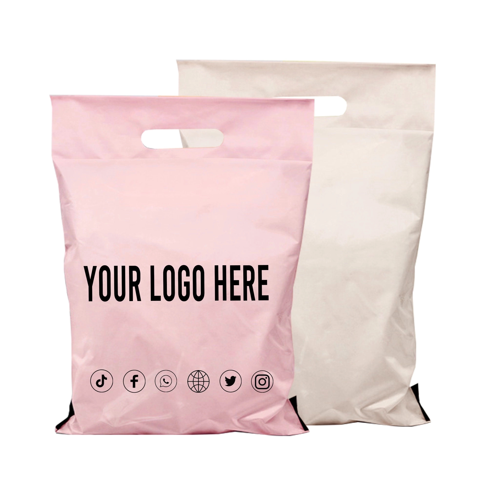 10" x13"Custom Poly mailers with handle 3