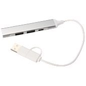 Aluminum 4-Port USB-A and C Hub 13