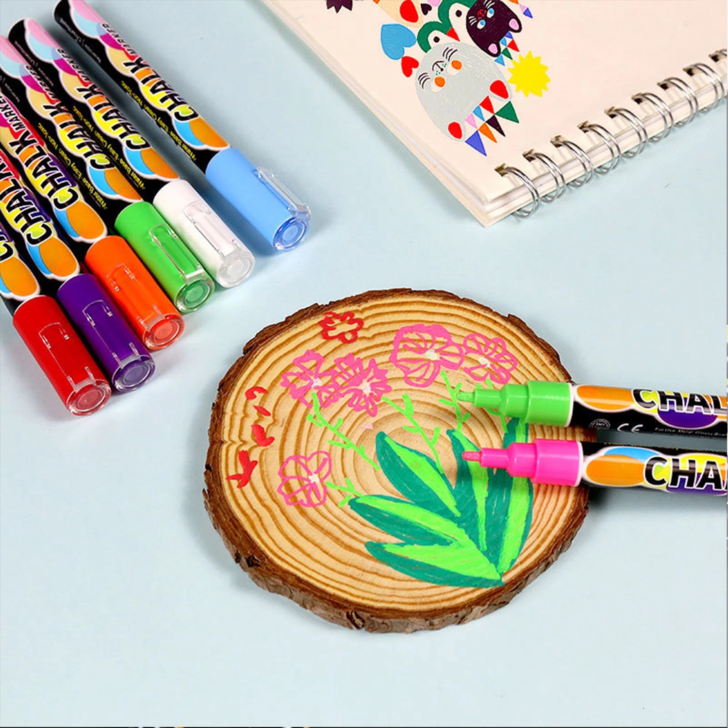 3Mm Liquid Chalk Markers Erasable Chalkboard Pens 3