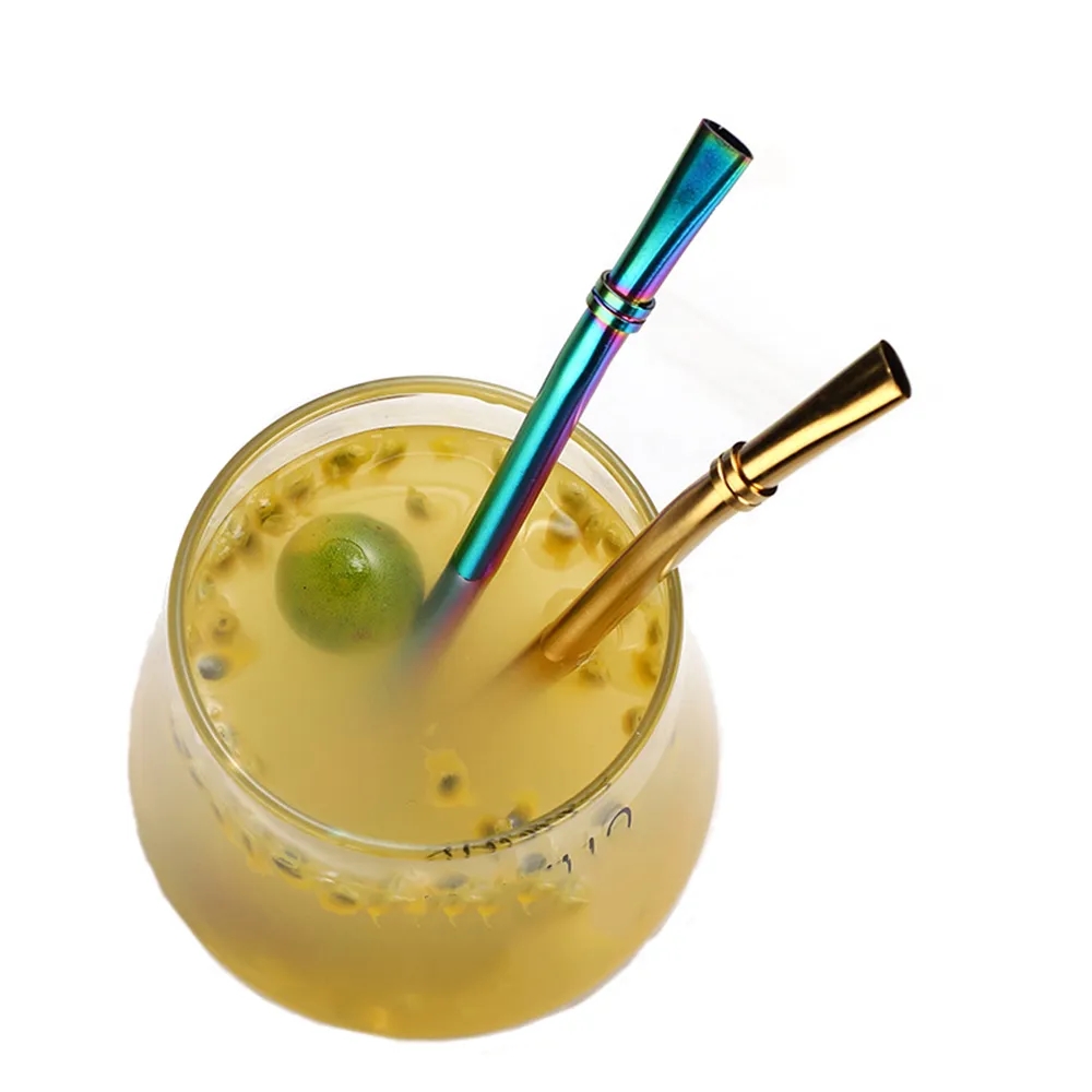 Yerba Mate Bombillas Spoon Drinking Filter Straws 5