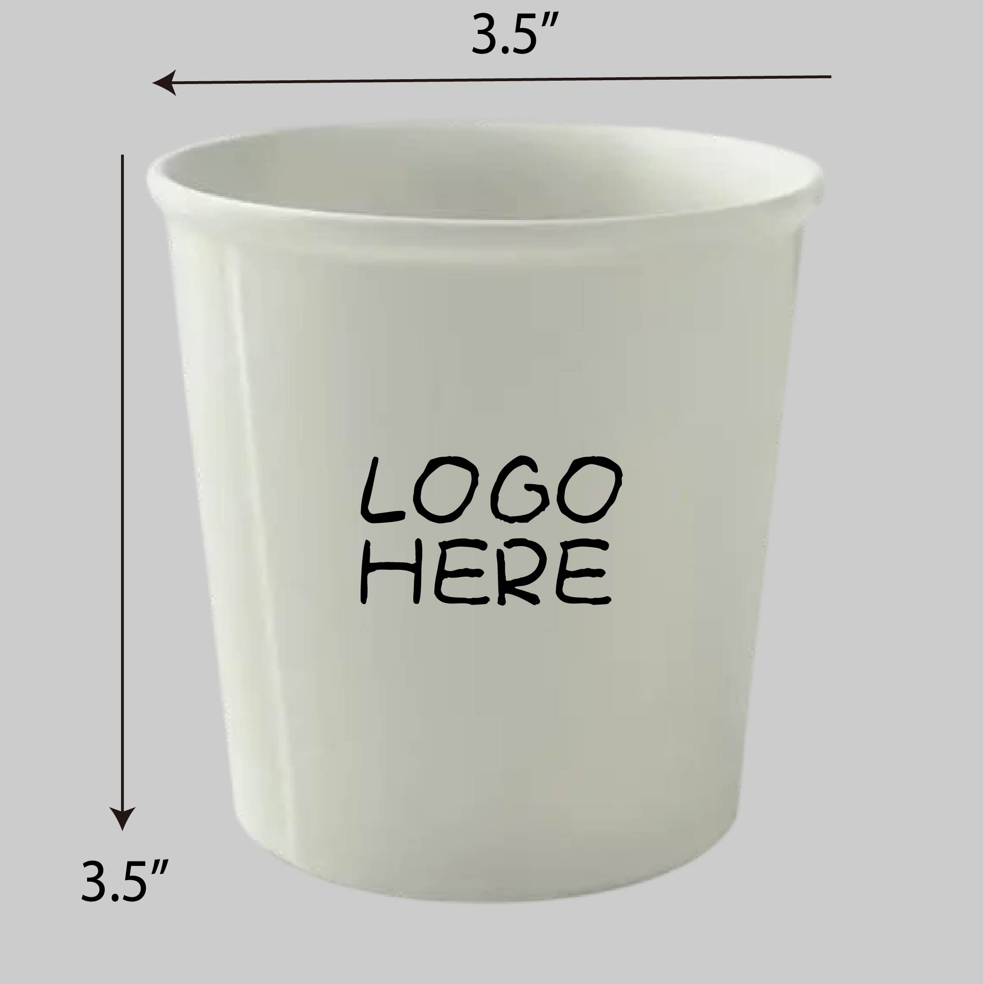 White Simple Paper Modeling Ceramic Cup 2