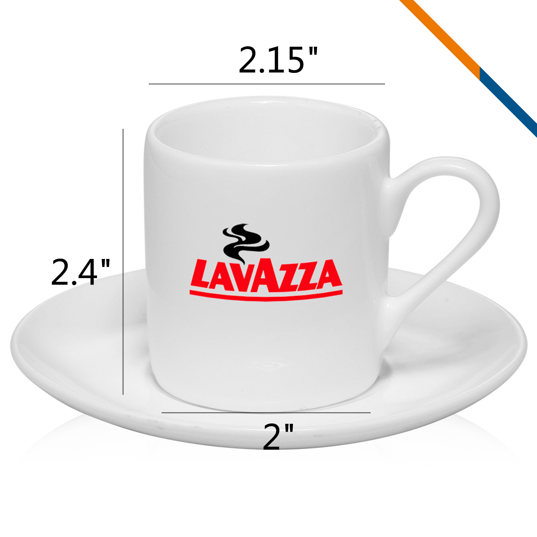 Benive Espresso Cup Set - 3 OZ. 3