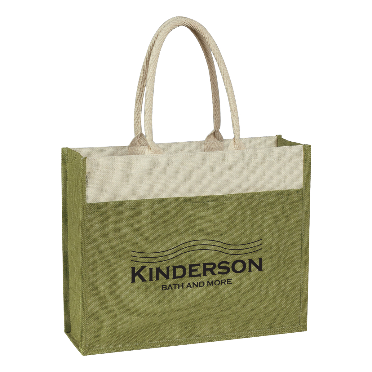 Jute Tote Bag With Front Pocket, custom tote bag with logo imprint 4