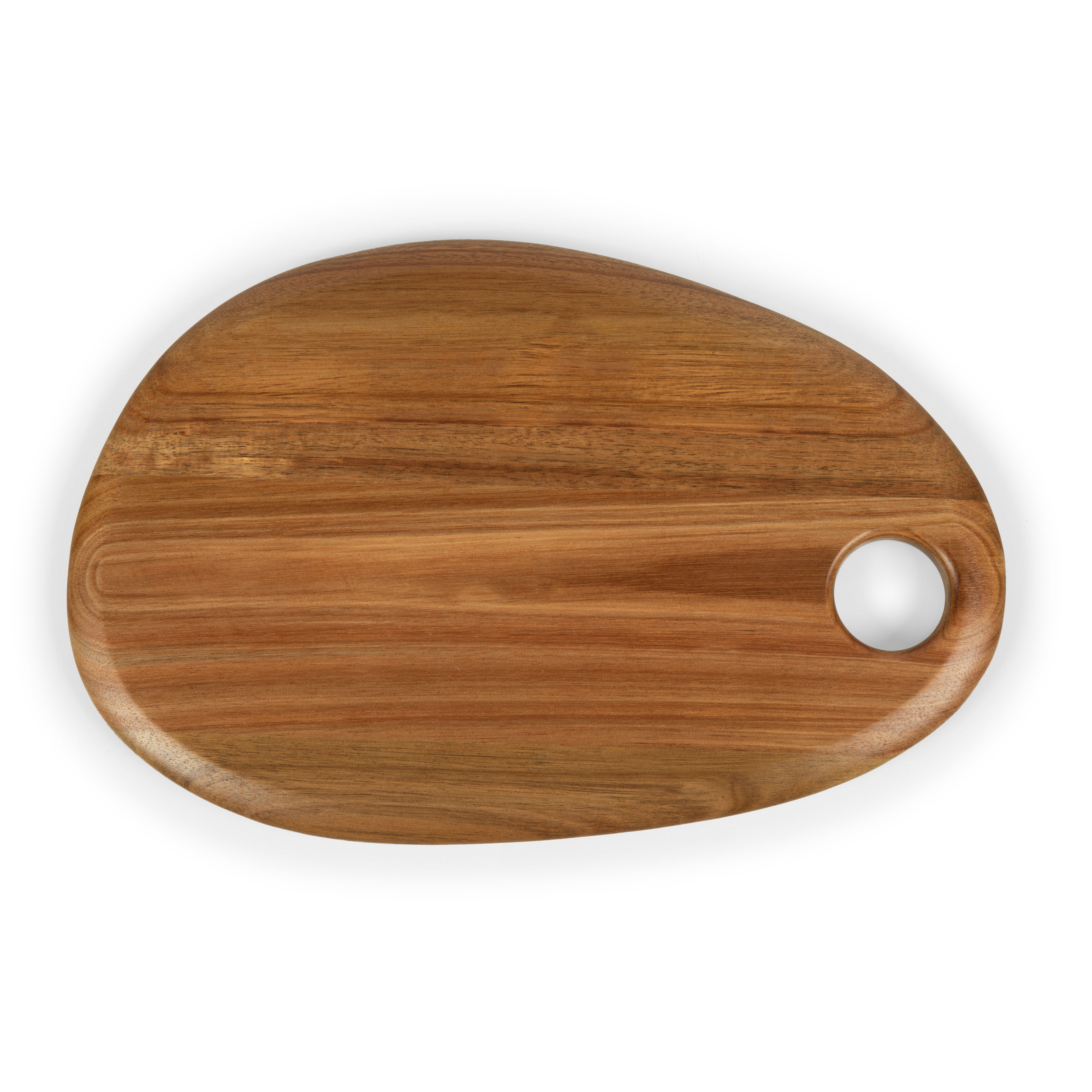 Pebble Shaped Acacia Serving Board 15" x 10" 2