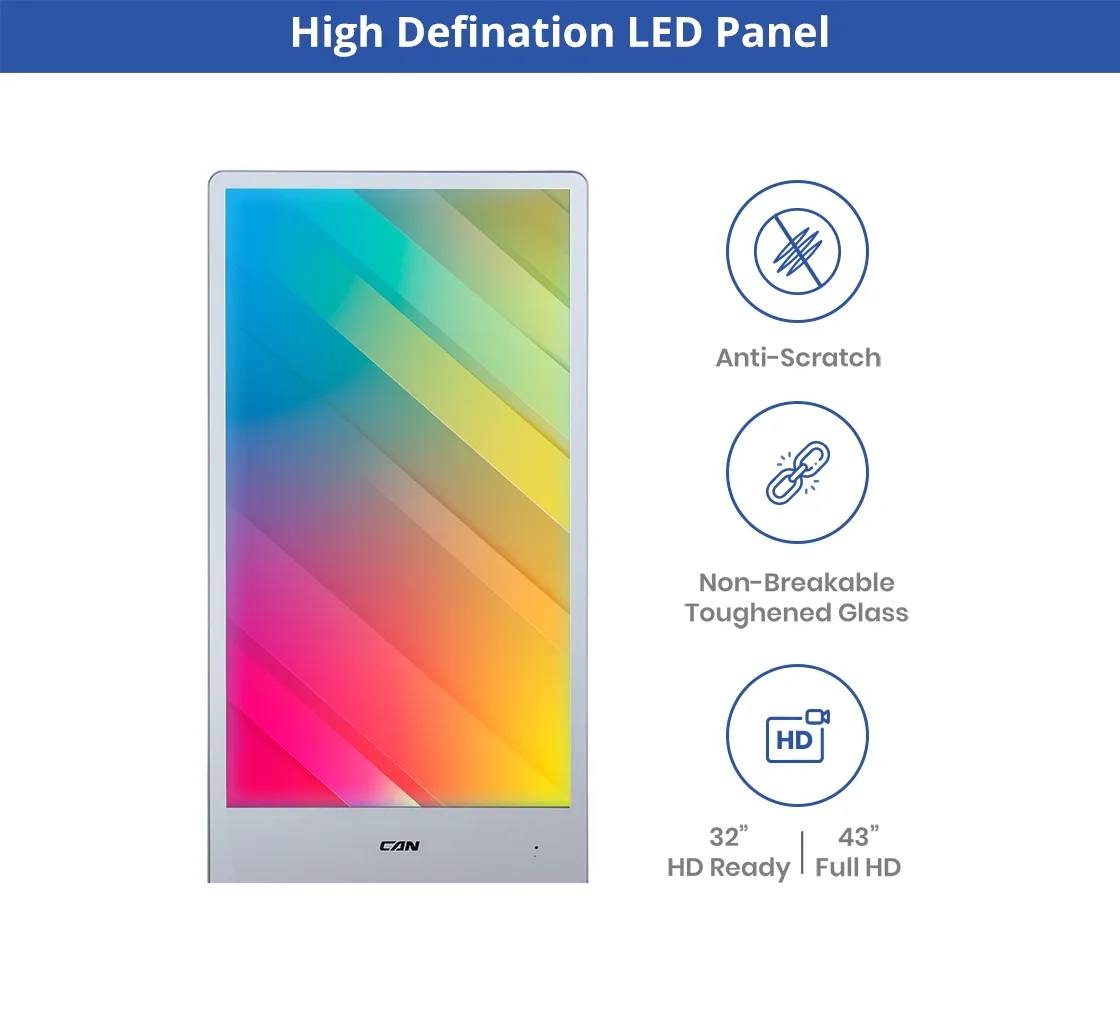 Portable LED Digital Display Signage with Floor Stand 32inch 13