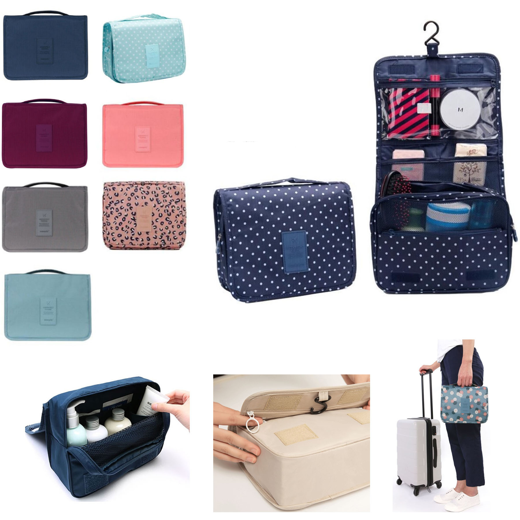 Hanging Travel Toiletry Bag with Hook Accessories 2