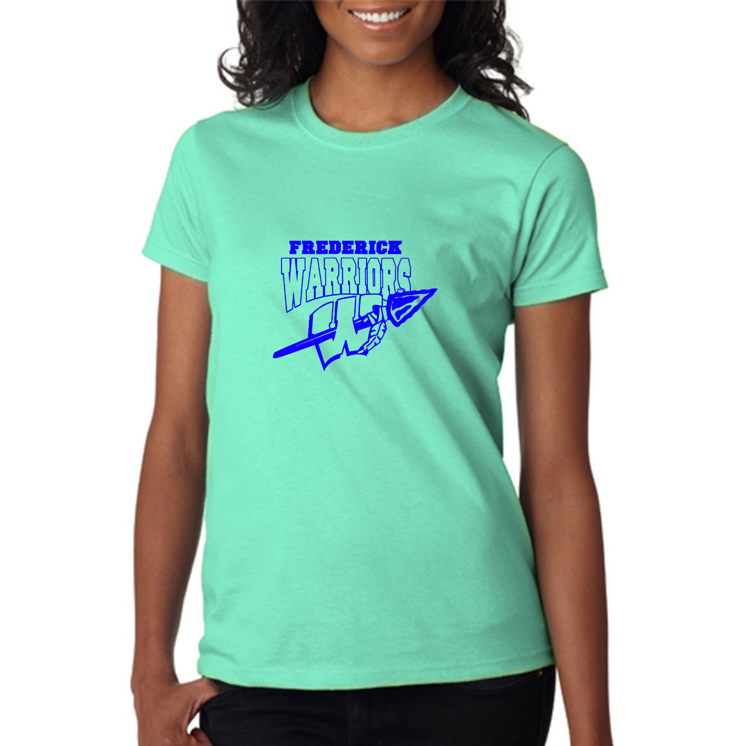 Gildan 6.1 oz 100% Cotton Preshrunk Ladies T-Shirt w/ Custom Imprint 1