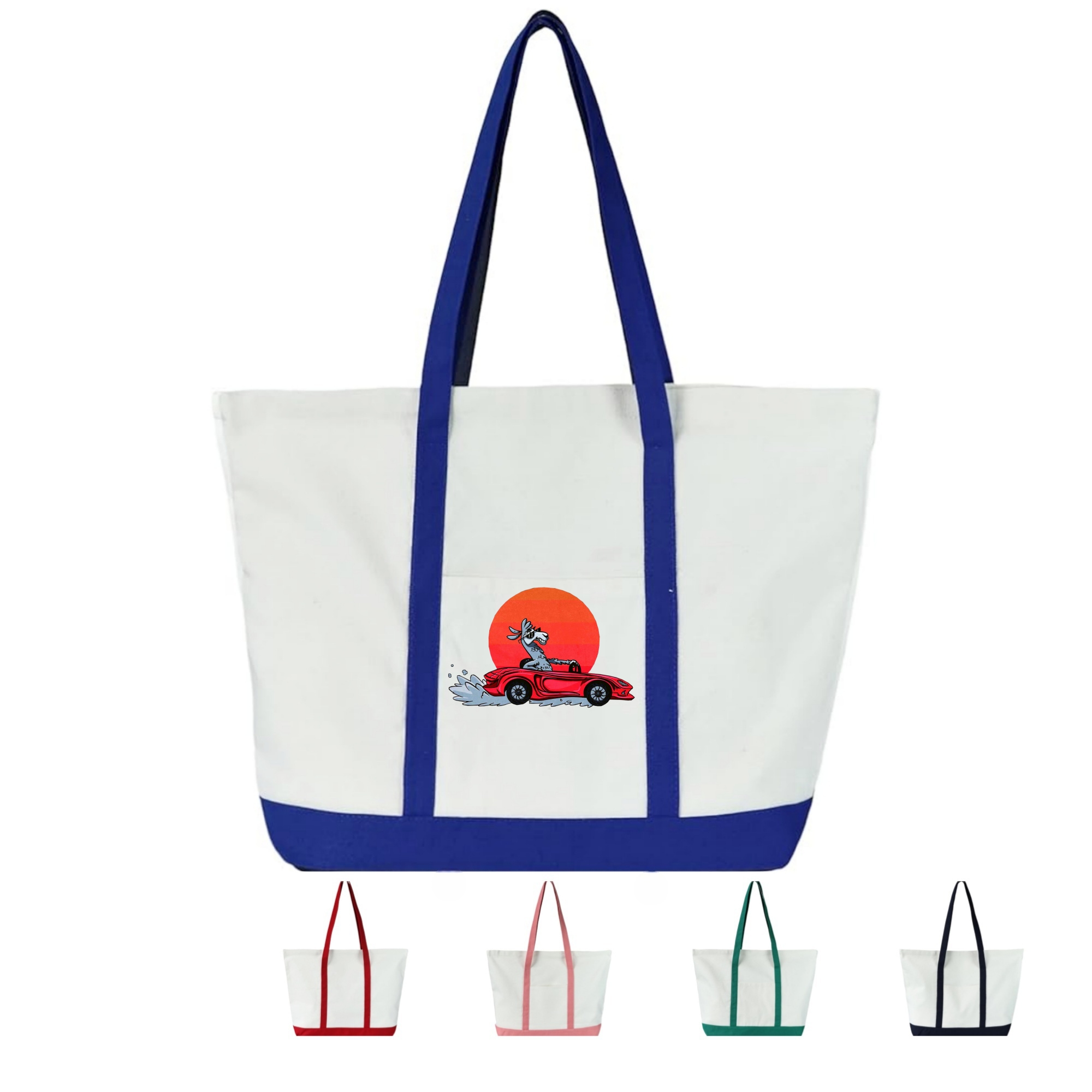 Extra Largest Reusable Canvas Tote Bag, custom tote bag with logo imprint 3
