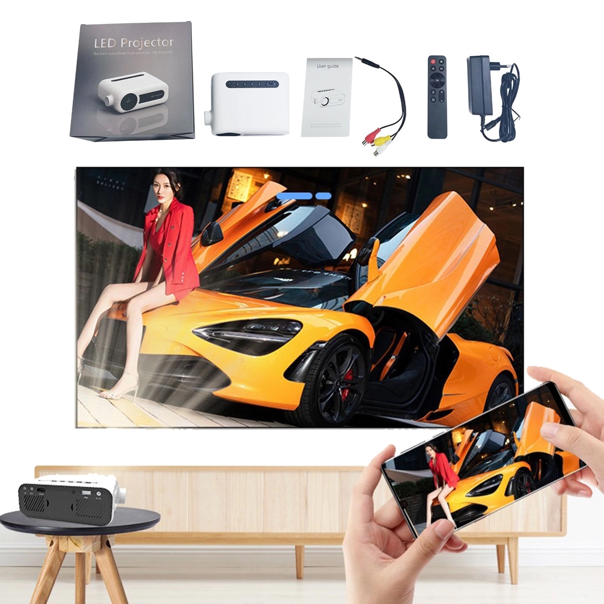 5G Smartphone Portable Projector 5