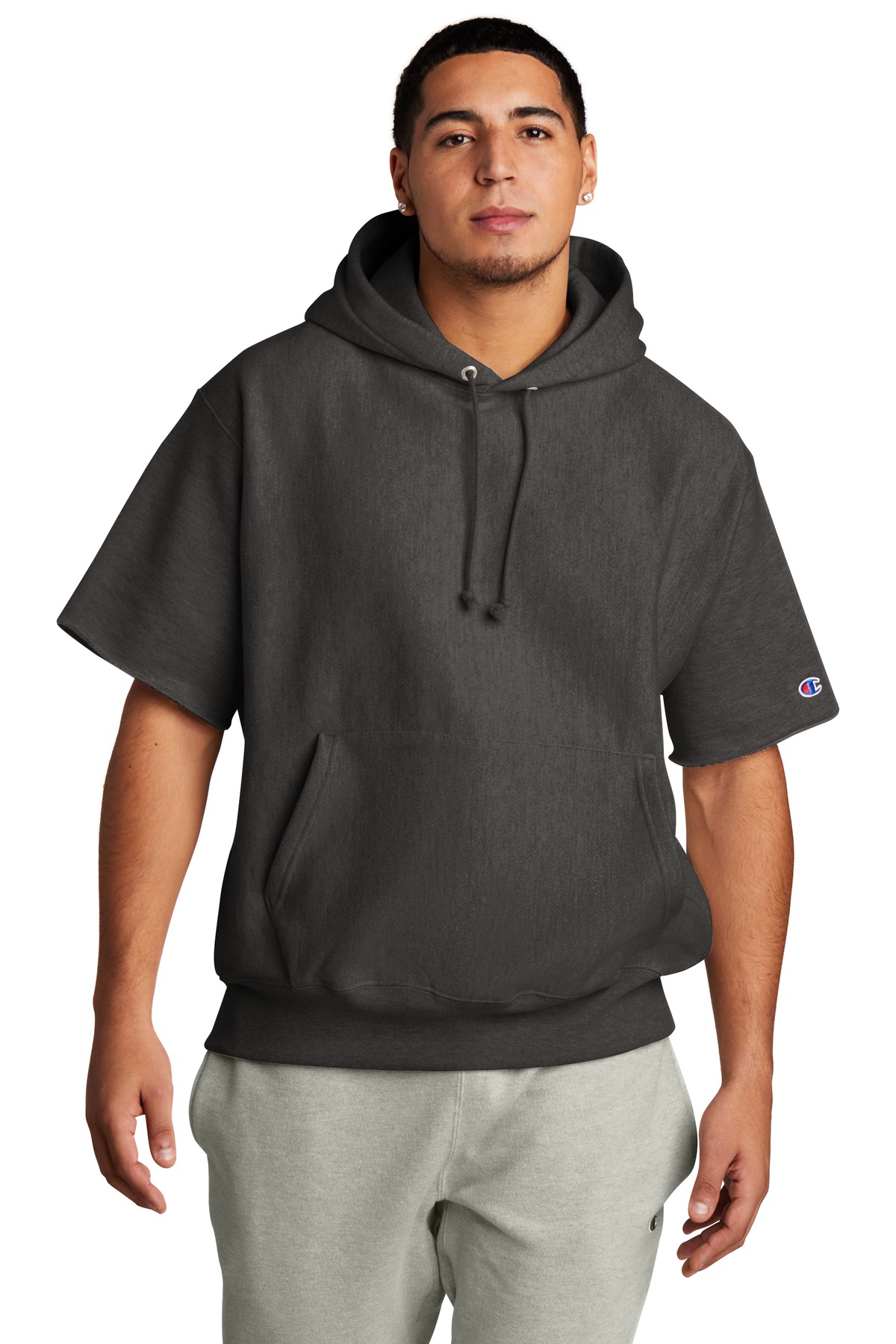Champion Reverse Weave Short Sleeve Hooded Sweatshirt S101SS, custom hoodie or sweatshirt with logo imprint 26