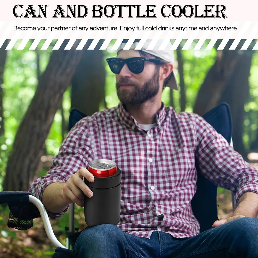 12 oz Vacuum Insulated Can and Bottle Cooler 7