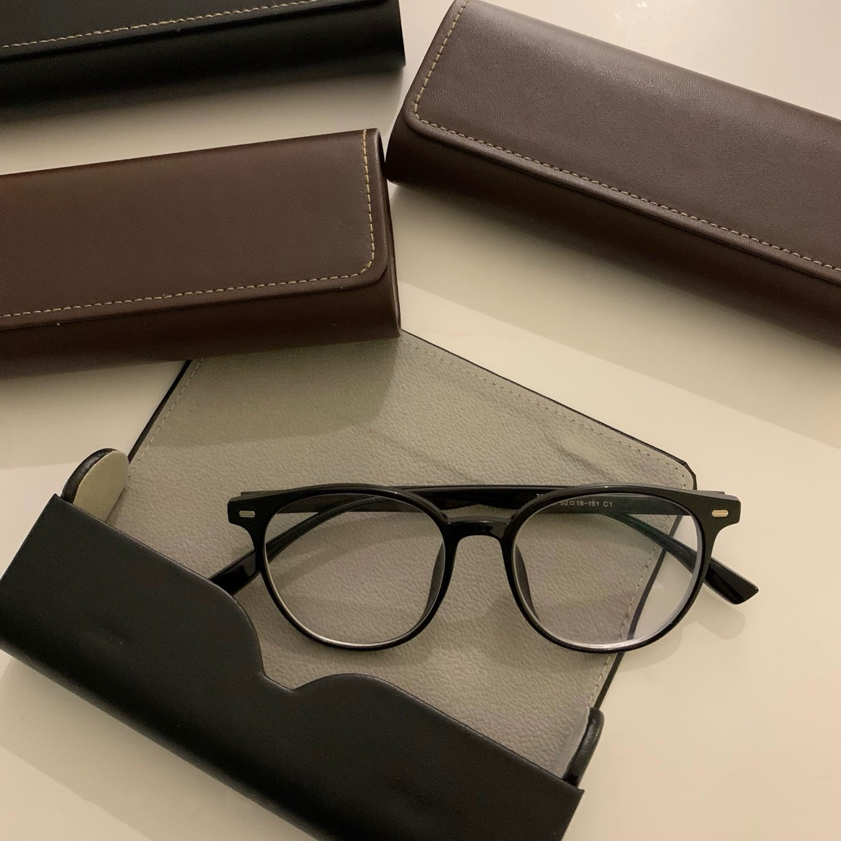 Lightweight Portable Glasses Case for Women Men 18