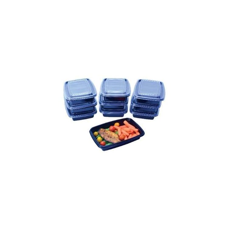1-Section Meal Prep Containers - Black 1