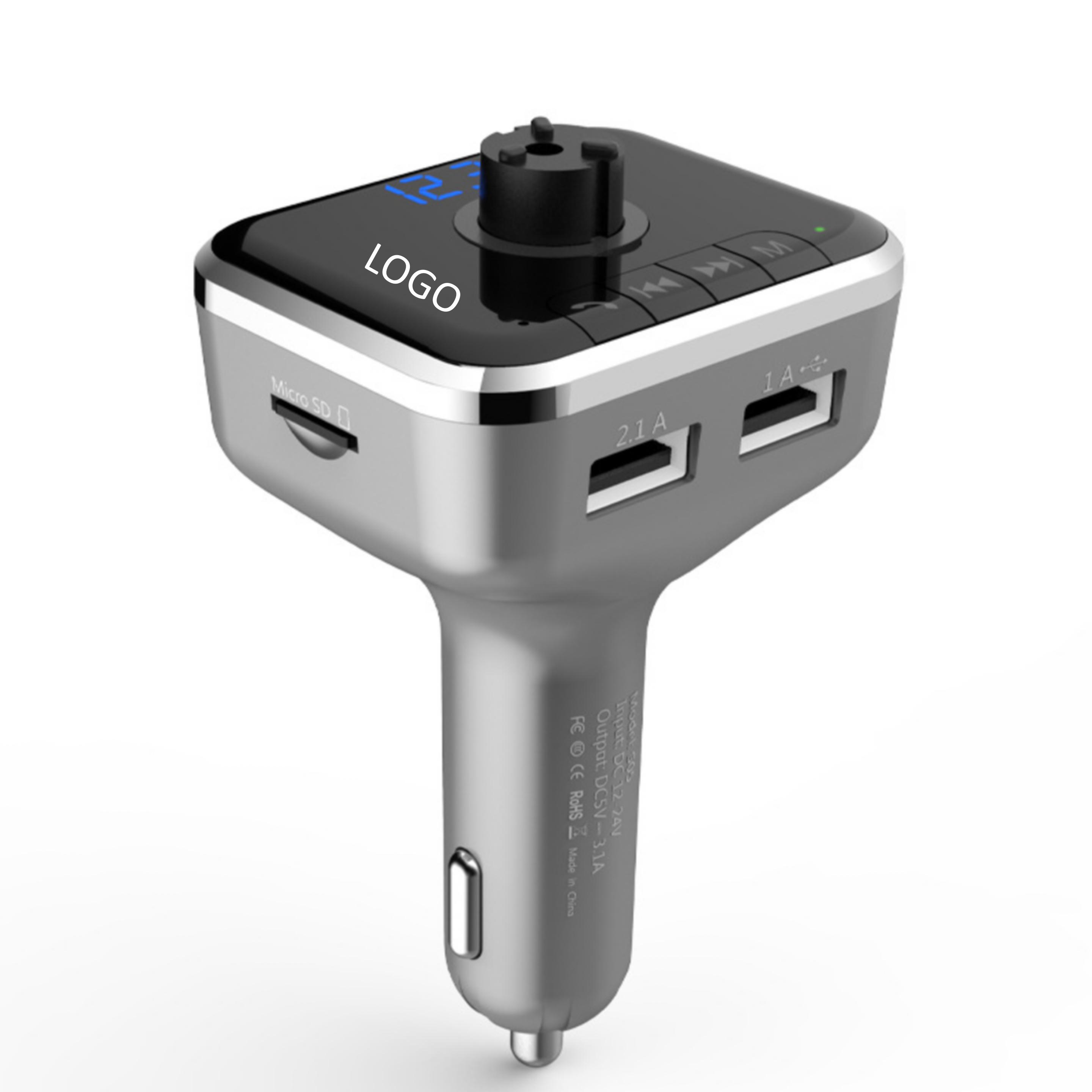 Multifunctional car charger with Bluetooth music player 2