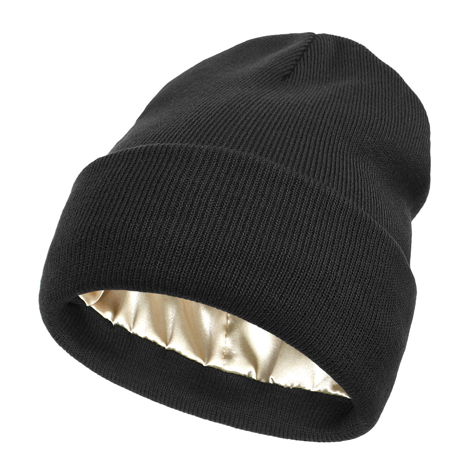 Satin Lined Beanie Hat 1