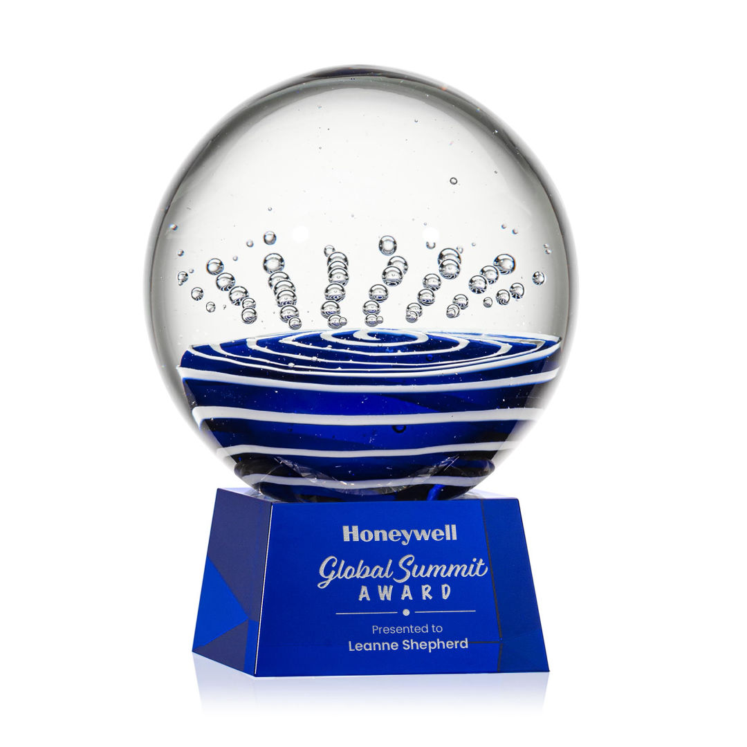 Tranquility Award on Robson Base - Blue 7