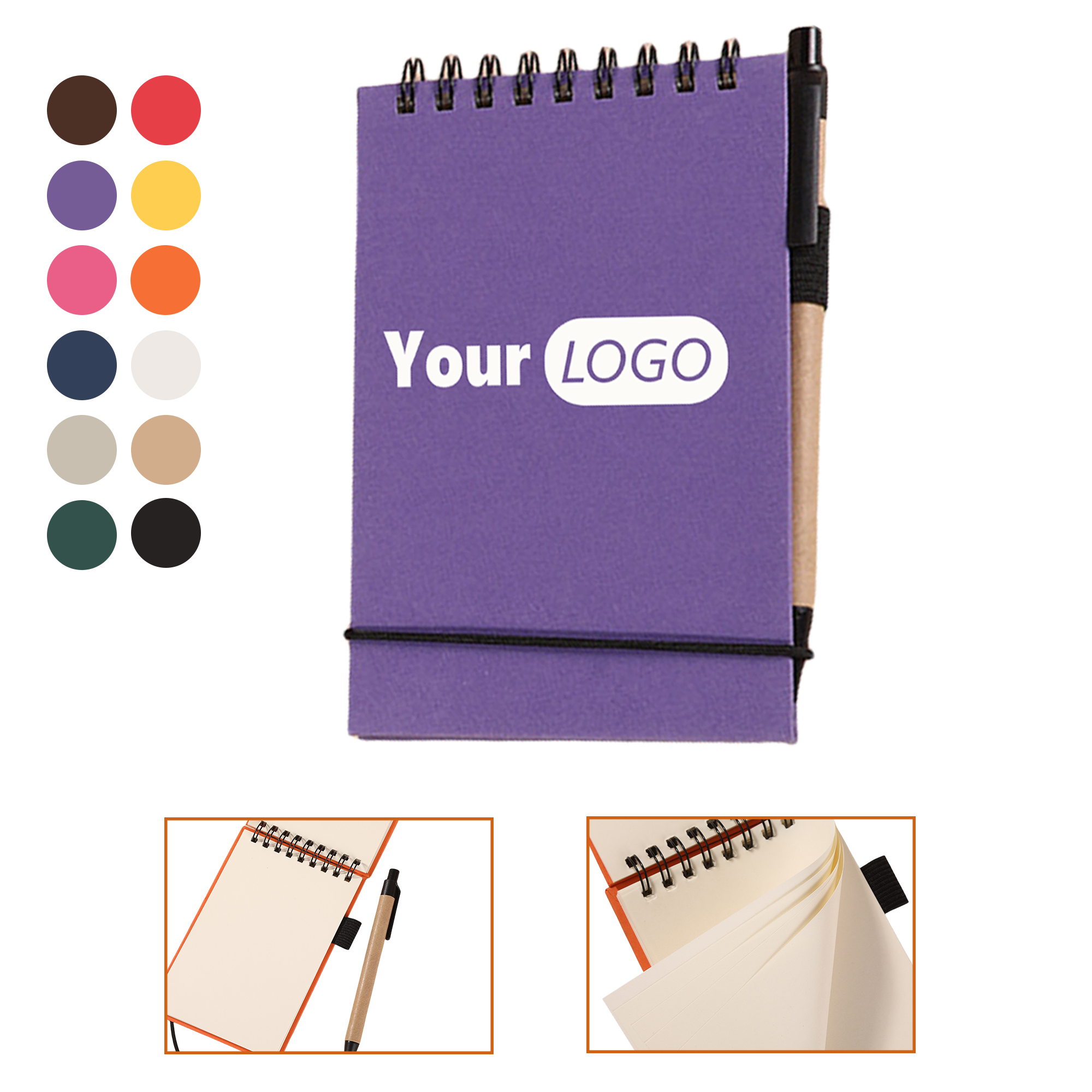 Spiral Notebook With Pen MOQ10 2
