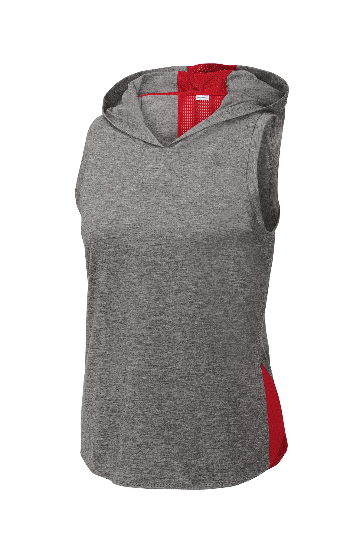 Sport-Tek Women's PosiCharge Tri-Blend Wicking Draft Hoodie Tank. LST410 8
