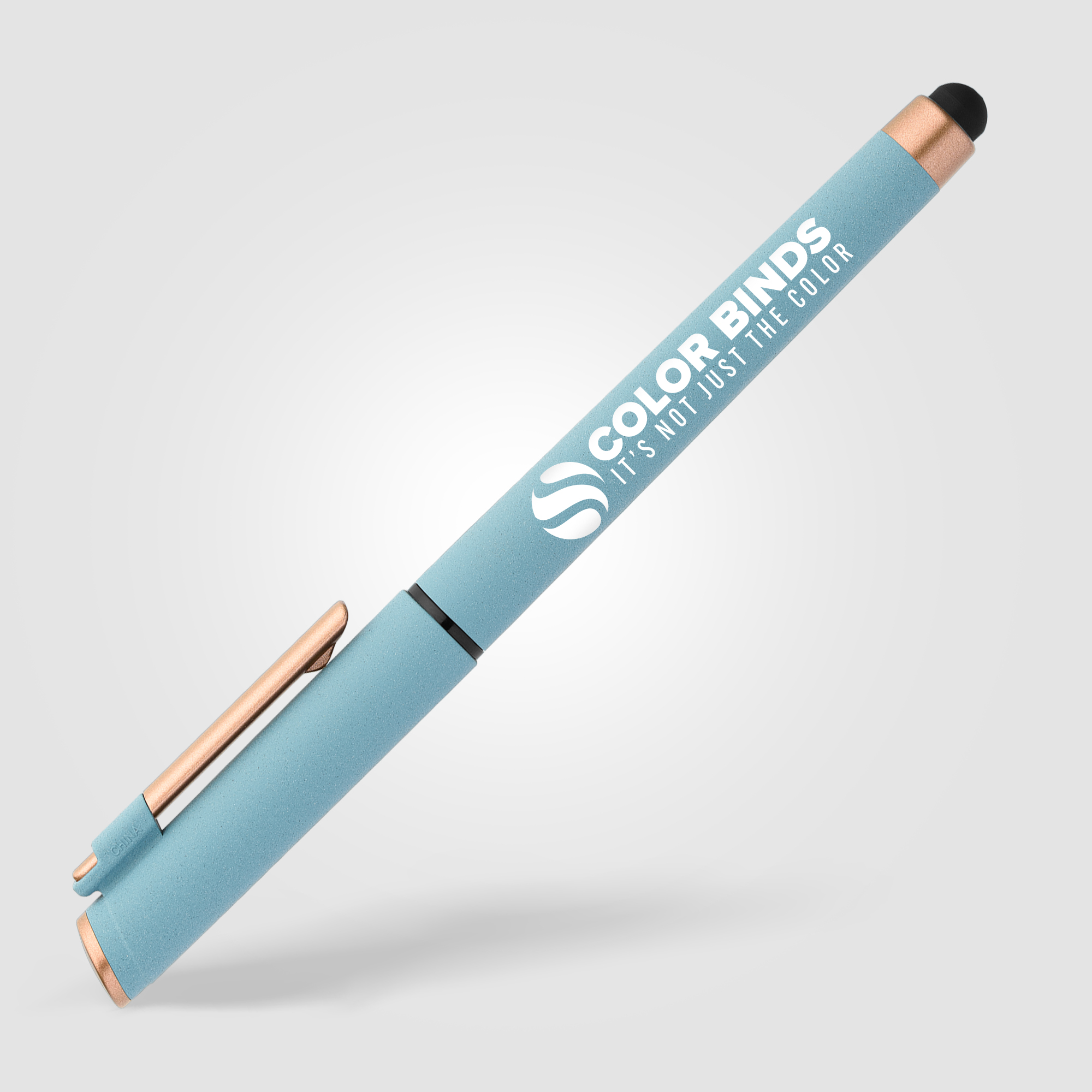 York Recycled Plastic Bronze Trim Stylus Gel Pen 31