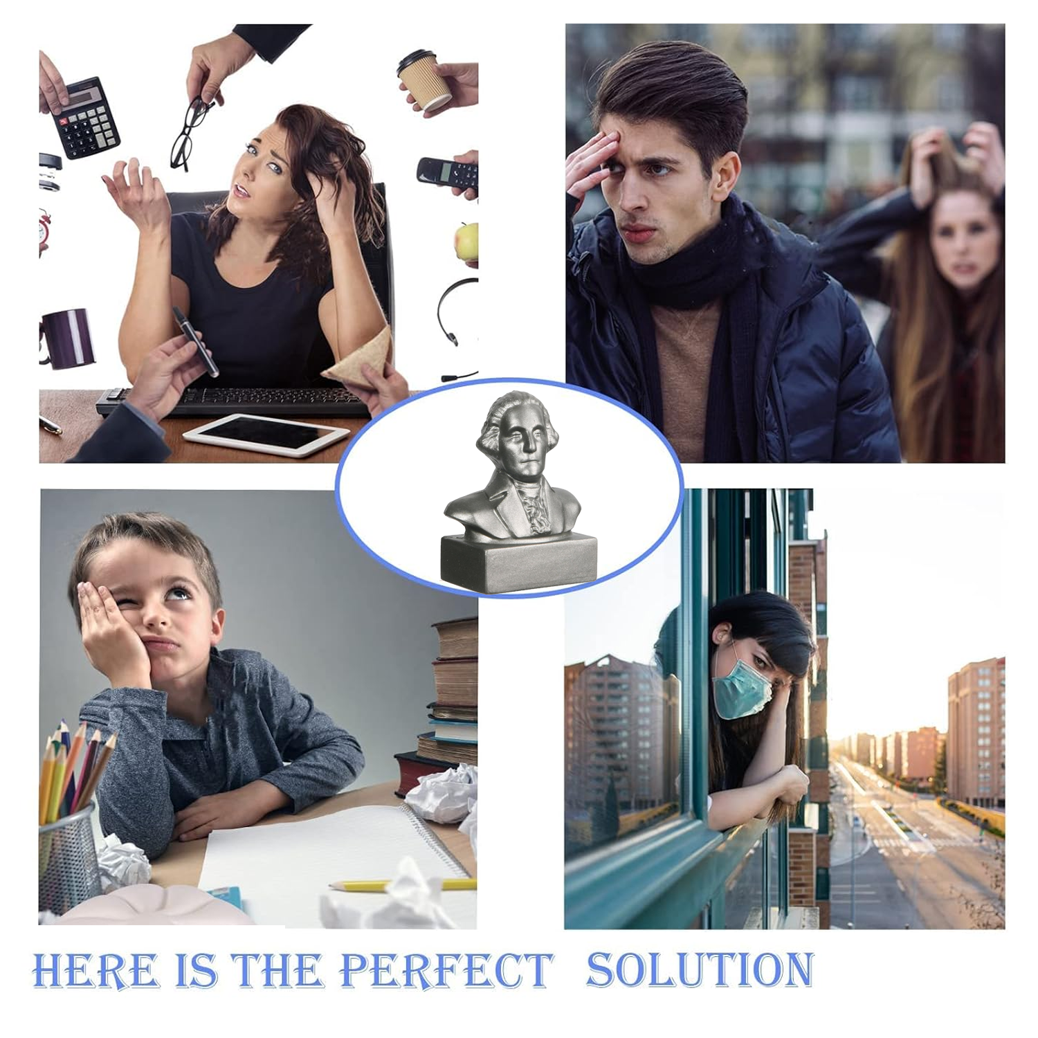 George Washington Bust Stress Reliever 4