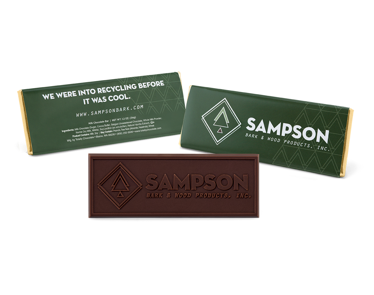 2"x 5" Brand Impact Custom Chocolate Wrapper Bar 7