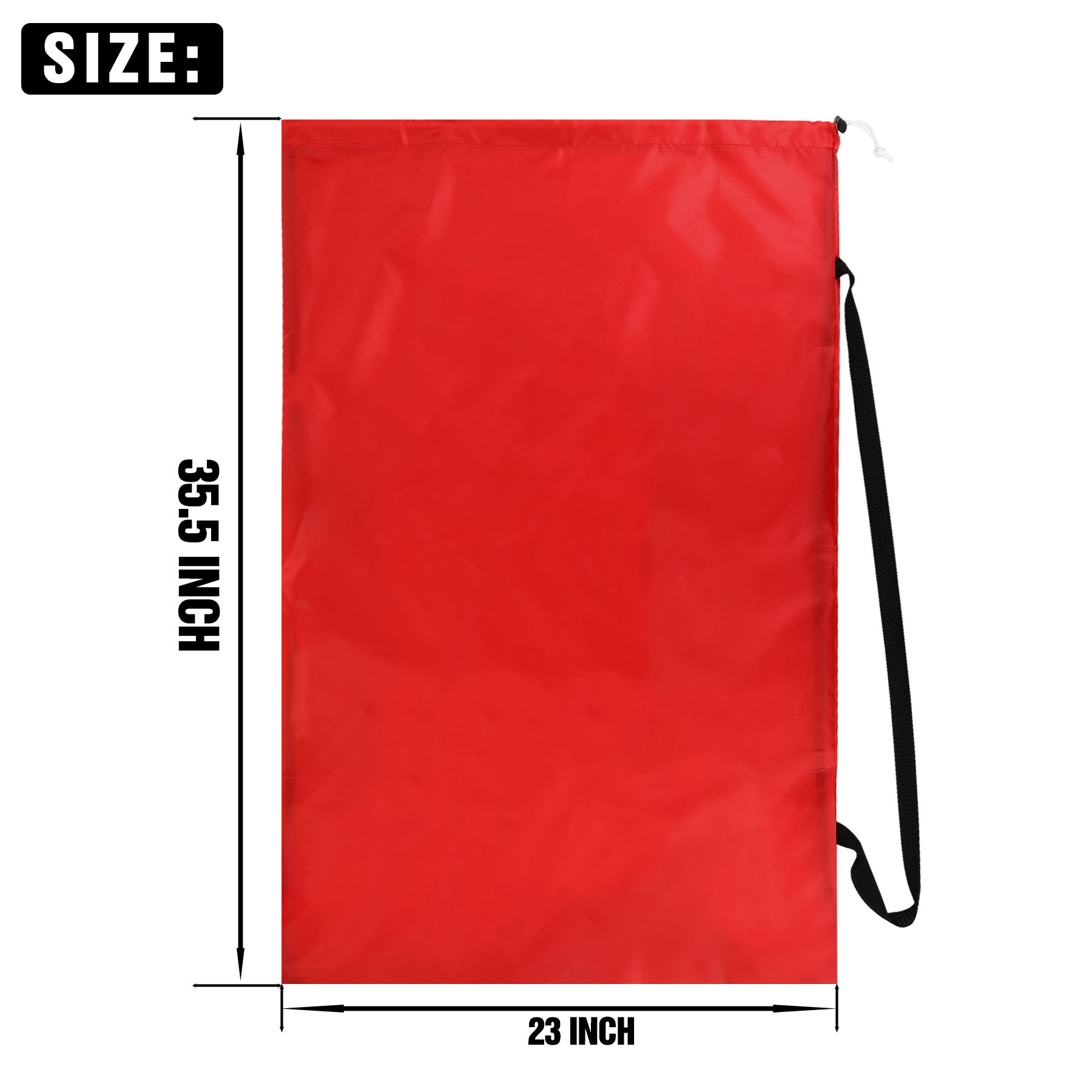 Drawstring Laundry Bag with Shoulder Strap 10